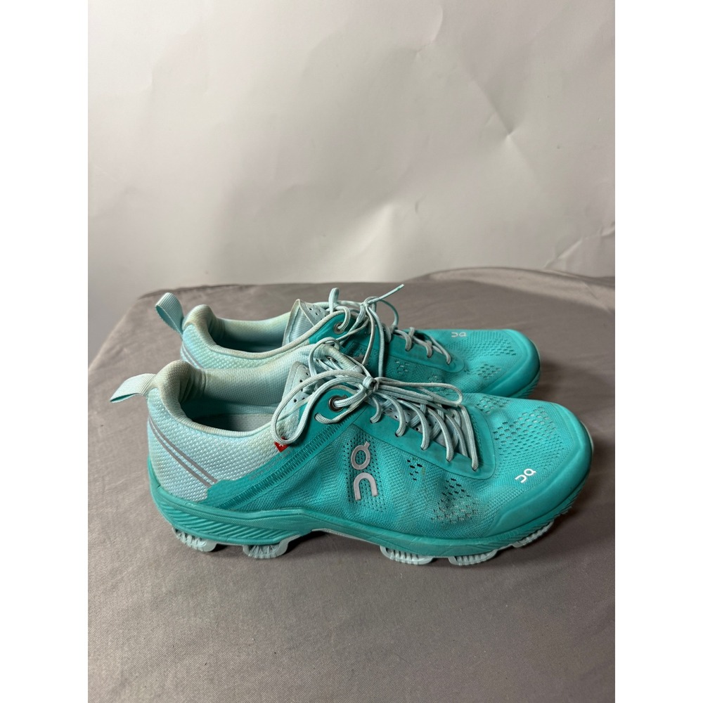 On Running Cloudventure Teal Blue Trail Running Shoes Womens 9 Swiss Engineering - Picture 4 of 7